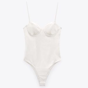 NWT Never Worn Zara Satin Bodysuit